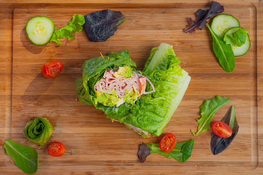 breadless turkey wrap