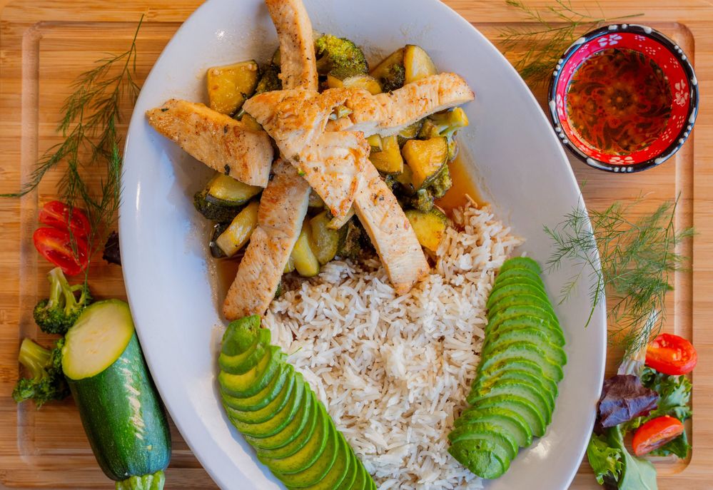 Entrees - Avocado Honey Garlic Chicken GFDF