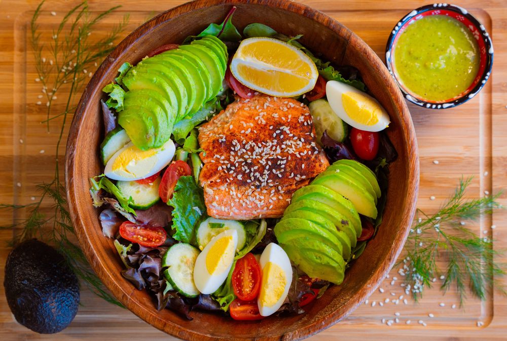 Salads - Wild-caught Salmon Avocado Salad GFDF